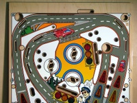 Image # 37127: The Getaway: High Speed II 2nd Version Blank Playfield - Top 
(This playfield has the Diamond Plate coating.)