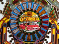 Image # 37133: The Getaway: High Speed II 2nd Version Blank Playfield - Detail 
(This playfield has the Diamond Plate coating.)