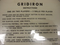 Image # 8337: Gridiron Instructions