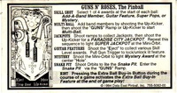 Image # 33179: Guns N' Roses Instruction Card