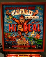 Image # 44549: Hi-Deal Illuminated Backglass 
(The 100,000 light is illuminated.)