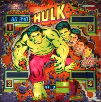 Image # 56724: The Incredible Hulk Illuminated Backglass