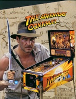 Image # 4508: Indiana Jones: The Pinball Adventure Flyer, Front