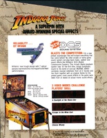 Image # 4509: Indiana Jones: The Pinball Adventure Flyer, Back