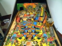 Image # 41924: Indiana Jones: The Pinball Adventure Playfield - Plastics and Mini-playfield Removed