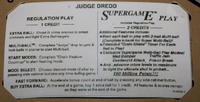 Image # 52662: Judge Dredd Instruction Card