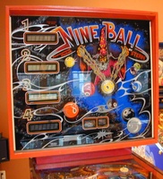 Image # 31363: Nine Ball Backglass 
(Serial number 1551. )