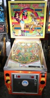 Image # 66949: Pinball Pool Cabinet - Front View 
(This game does not have the correct style (color) of score card.)