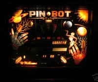 Image # 32060: PIN�BOT Illuminated Backglass