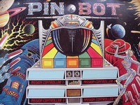 Image # 54719: PIN�BOT Promotional Poster 
(Provided by Williams in 1986. Measured 21 by 28 1/2 inches.)