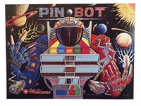 Image # 70463: PIN�BOT Promotional Poster 
(Artist is Python Anghelo.Dimensions 21 inches by 28 1/2 inches.Signed by the artist in 2014.From the estate of Python Anghelo.)