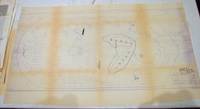 Image # 70454: Playboy Playfield Version II Drawing 
(Artist is Paul Faris.Ink on blueprint paper.)