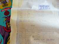 Image # 76442: Abra Ca Dabra Sample Game - Schematic Date 
(From the game with serial number 01003 S.)