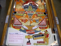 Image # 13627: Silver Lower Playfield 
(Note that the slingshot plastics are not original.)