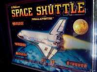 Image # 28745: Space Shuttle Backglass - Illuminated