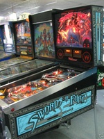 Image # 32700: Swords of Fury Prototype Cabinet - Right 
(Serial number X150006.)