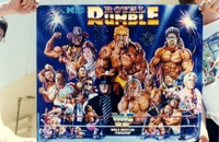 Image # 47607: WWF Royal Rumble Prototype Translite 
(Photographed in the Data East R&D Department.)