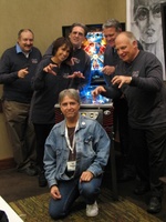 Image # 63297: Xenon Group Photo 
(Clockwise from left: Allan Reizman, Suzanne Ciani, Greg Kmiec, Tom Nieman, Paul Faris, and IPDB Editor Jay Stafford. Photographed at Chicago Expo 2013.)