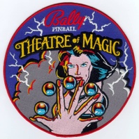 Image # 34252: Theatre of Magic Promotional Patch 
(Measures 8 inches in diameter.)