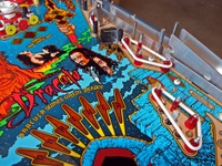 Image # 35879: Bram Stoker's Dracula Playfield - Plastic Covers Removed 
(This image allows for visual identification of parts otherwise obscured from view in a fully assembled playfield.)