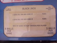 Image # 31697: Black Jack Score Card