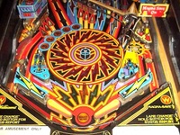 Image # 27040: Black Knight 2000 Lower Playfield 
(Black rubber rings are used here. The game left the factory with white rings.)