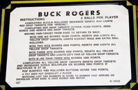 Image # 51981: Buck Rogers Instruction Card - 3 Balls