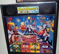 Image # 70944: Bugs Bunny's Birthday Ball Prototype Game - Backglass 
(Serial number X600006.)