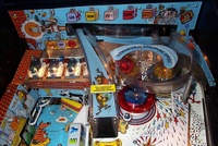 Image # 70945: Bugs Bunny's Birthday Ball Prototype Game - Upper Playfield 
(Serial number X600006.)