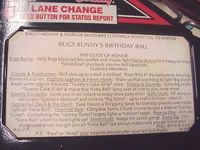 Image # 28823: Bugs Bunny's Birthday Ball Instruction Card