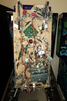 Image # 47645: Cirqus Voltaire Sample Game - Under Playfield 
(The inside cabinet walls were repainted in the same original color. Serial number 53362100065. Date of Manufacture Aug 12, 1997. )