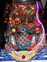 Image # 47632: Cirqus Voltaire Sample Game - Illuminated Playfield 
(Serial number 53362100065. Date of Manufacture Aug 12, 1997. )