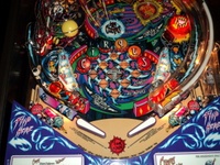 Image # 47635: Cirqus Voltaire Sample Game - Illuminated Lower Playfield 
(Serial number 53362100065. Date of Manufacture Aug 12, 1997. )