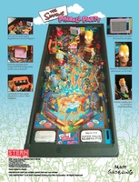 Image # 9003: The Simpsons Pinball Party Flyer, Back