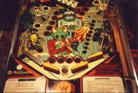 Image # 24010: Alien Poker Prototype - Lower Playfield 
(Serial number 437878.)