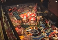 Image # 75975: Checkpoint Test Game - Illuminated Upper Playfield 
(From a video of the 1990 Data East factory tour.)