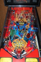 Image # 34607: Spider-Man� Prototype - Playfield 
(Photo is of a prototype game out on test.)