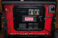 Image # 34633: Spider-Man� Prototype - Cabinet - Front 
(Photo is of a prototype game out on test.)