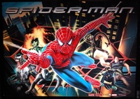 Image # 34602: Spider-Man� Prototype - Translite 
(Photo is of a prototype game out on test.)