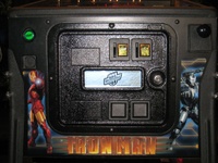 Image # 44130: Iron Man Sample Game - Cabinet - Front 
(Serial number E 225185.)