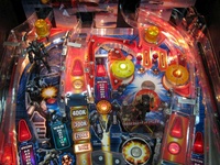 Image # 45177: Iron Man Illuminated Upper Playfield 
(Serial number E 225266.)