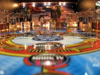 Image # 45188: Iron Man Playfield - Ball View 
(Serial number E 225266.)