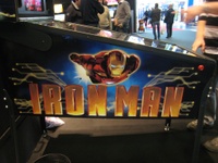 Image # 44129: Iron Man Sample Game - Cabinet - Left 
(Serial number E 225185.)