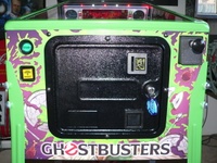 Image # 68496: Ghostbusters (Limited Edition) Cabinet - Front 
(This is an 'Export version' coin door. Serial number E 258955.)