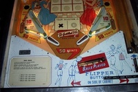 Image # 15117: Egg Head Illuminated Lower Playfield 
(The metal flippers are not original to this game.)