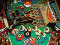 Image # 58776: Eight Ball Deluxe Prototype Game - Middle Playfield 
(Serial number EED9201.)