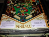 Image # 58780: Eight Ball Deluxe Prototype Game - Lower Playfield 
(Serial number EED9201.)