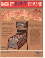 Image # 62645: Eight Ball Deluxe Limited Edition Flyer 
(From a factory-issued promotional folder.)