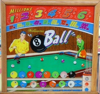 Image # 47760: &quot;8 Ball&quot; Backglass 
(Serial number 52250.)