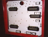 Image # 12141: Flash Gordon Early Production Futaba Displays 
(This is from the game with serial number 1001, the first game produced.  Note that the displays are Futuba extended numeric, unlike the displays used on later games.)